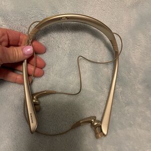 Samsung Gold Wireless Neckband Earphones